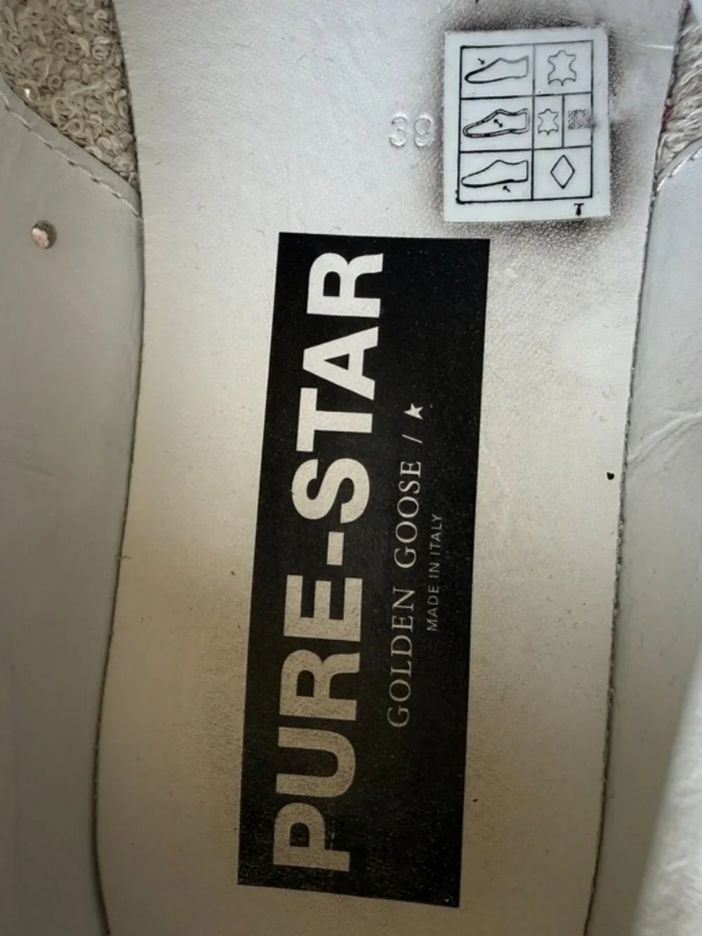 GOLDEN GOOSE Pure-Star Sneakers, size 39